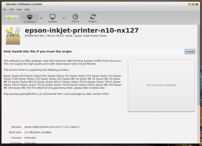 Driver epson l210 Ubuntu 10 10